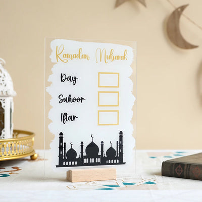 Calendrier du Ramadan en acrylique